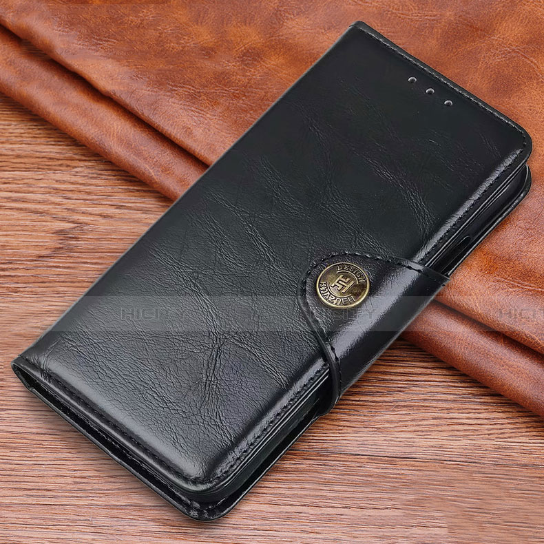 Funda de Cuero Cartera con Soporte Carcasa L08 para Huawei Nova 6 SE Negro