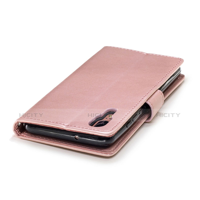 Funda de Cuero Cartera con Soporte Carcasa L08 para Huawei P20