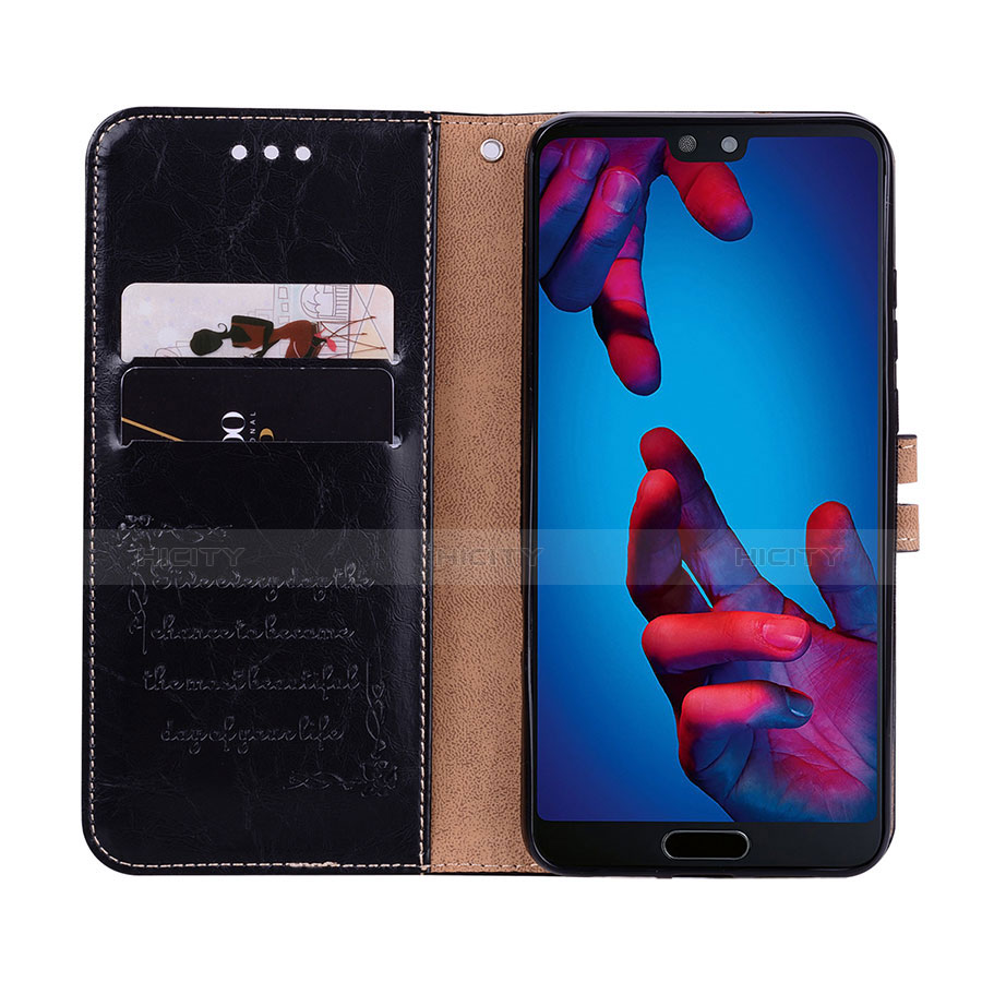 Funda de Cuero Cartera con Soporte Carcasa L08 para Huawei P20 Pro