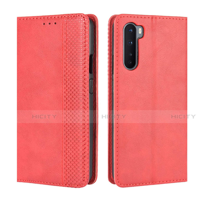 Funda de Cuero Cartera con Soporte Carcasa L08 para OnePlus Nord