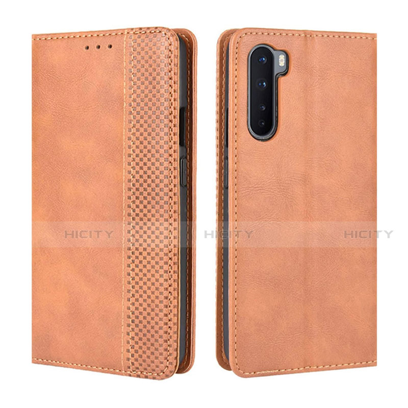 Funda de Cuero Cartera con Soporte Carcasa L08 para OnePlus Nord