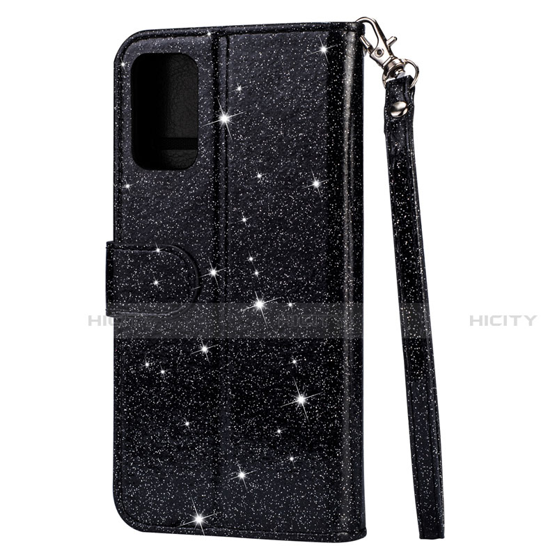 Funda de Cuero Cartera con Soporte Carcasa L08 para Samsung Galaxy S20 5G Negro