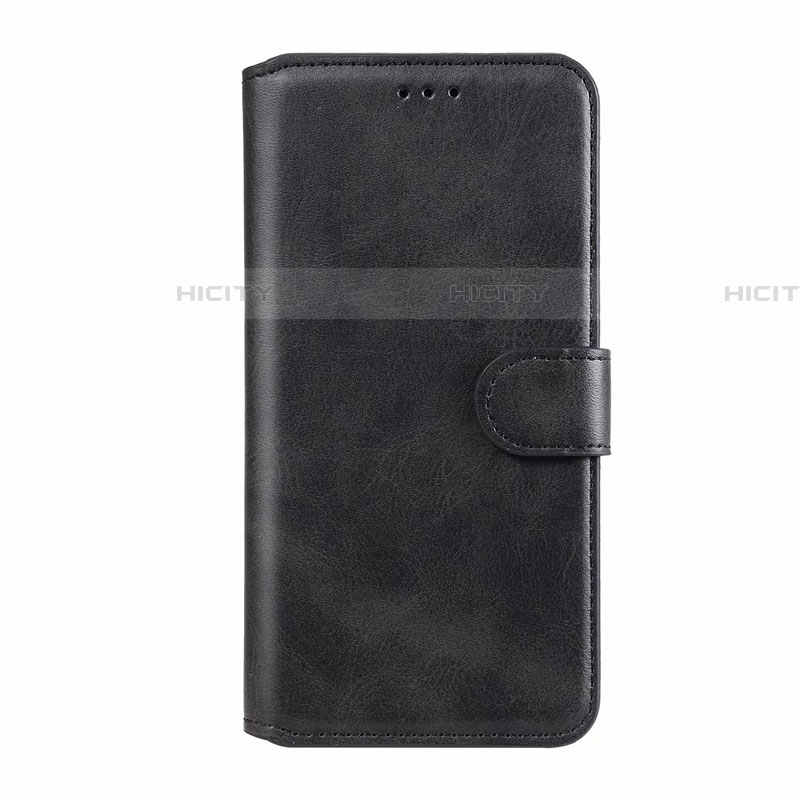 Funda de Cuero Cartera con Soporte Carcasa L08 para Xiaomi Redmi Note 9S Negro