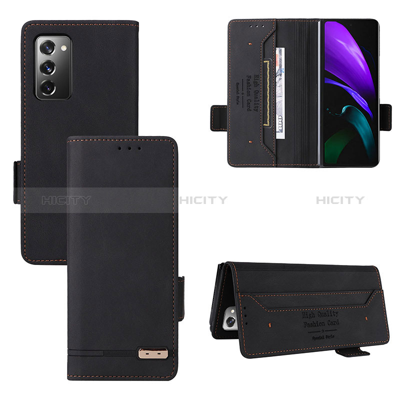 Funda de Cuero Cartera con Soporte Carcasa L08Z para Samsung Galaxy Z Fold2 5G