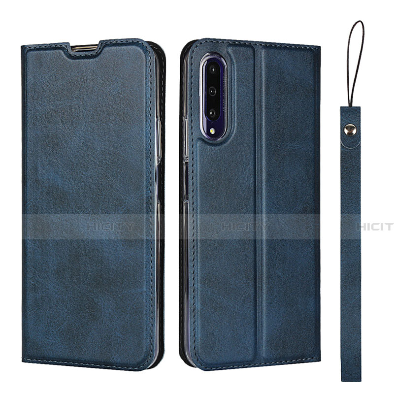 Funda de Cuero Cartera con Soporte Carcasa L09 para Huawei Honor 9X Pro Azul