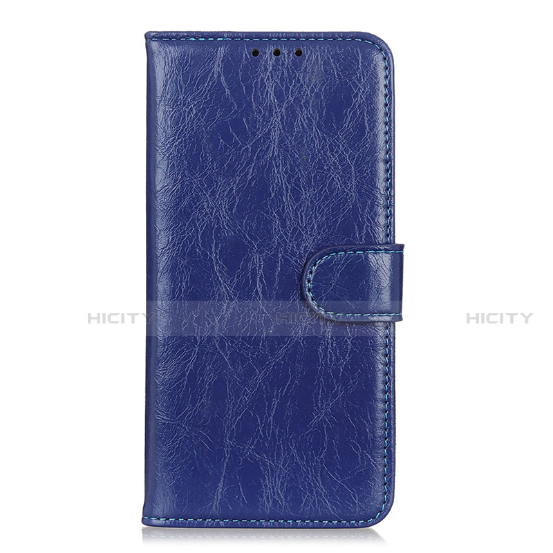 Funda de Cuero Cartera con Soporte Carcasa L09 para Motorola Moto G Fast Azul