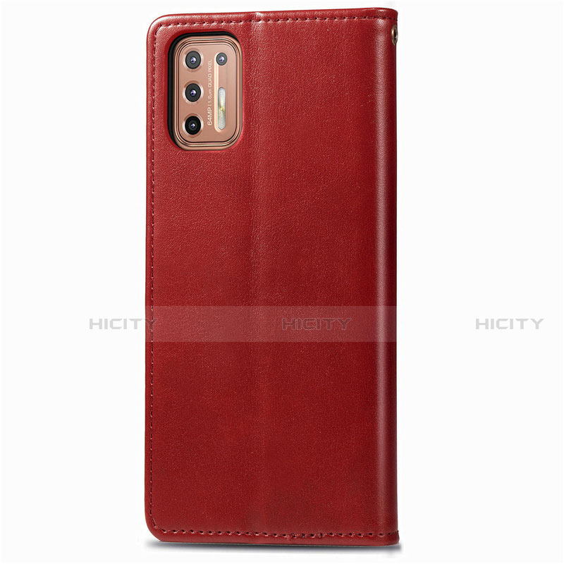 Funda de Cuero Cartera con Soporte Carcasa L09 para Motorola Moto G9 Plus