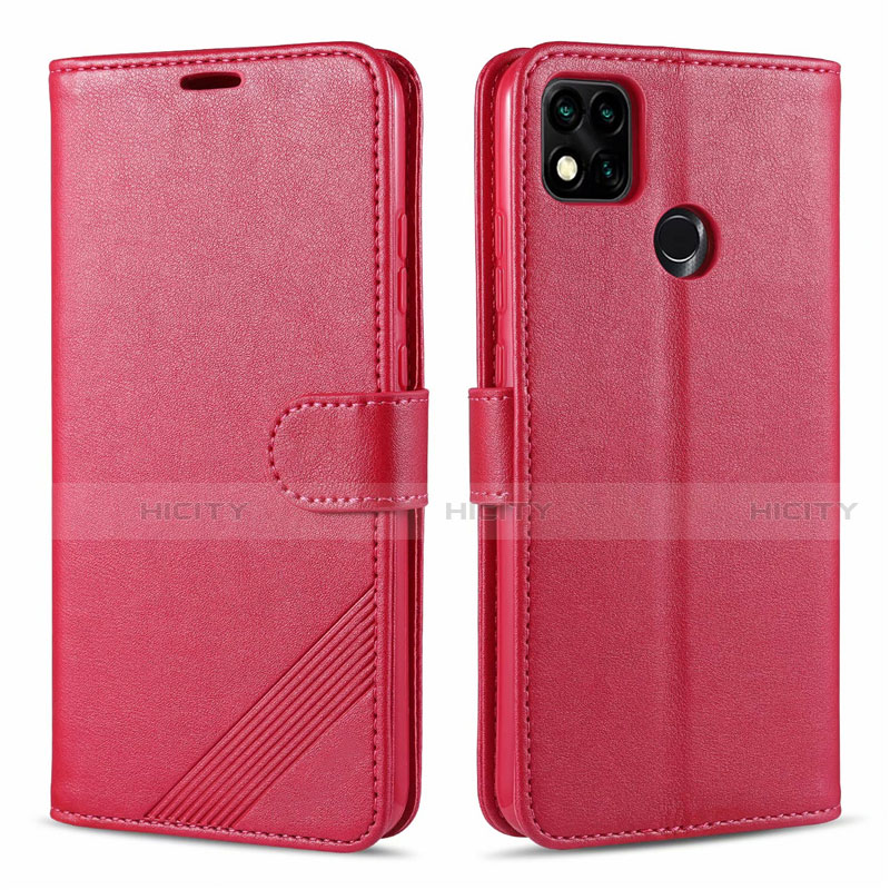 Funda de Cuero Cartera con Soporte Carcasa L09 para Xiaomi Redmi 9C NFC