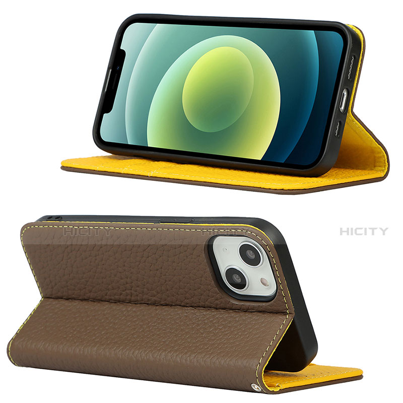 Funda de Cuero Cartera con Soporte Carcasa L10 para Apple iPhone 13 Mini