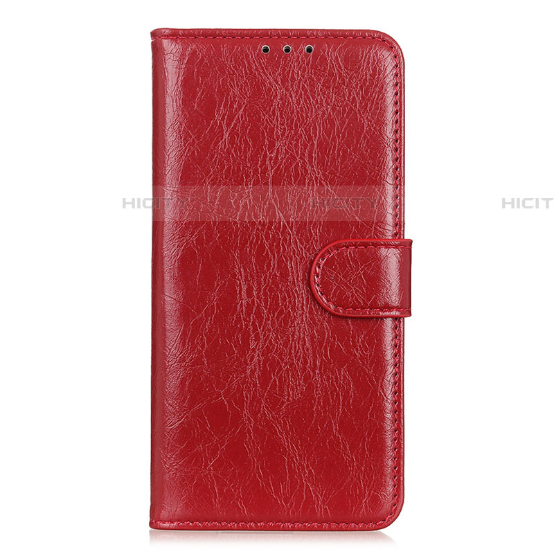 Funda de Cuero Cartera con Soporte Carcasa L10 para Xiaomi Mi 10 Lite Rojo