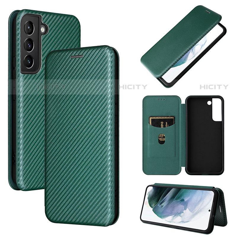 Funda de Cuero Cartera con Soporte Carcasa L11Z para Samsung Galaxy S23 5G Verde