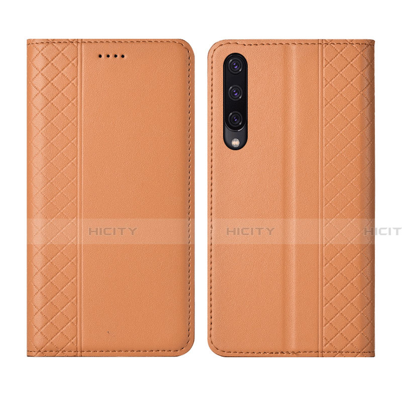 Funda de Cuero Cartera con Soporte Carcasa L12 para Huawei Honor 9X Pro Naranja