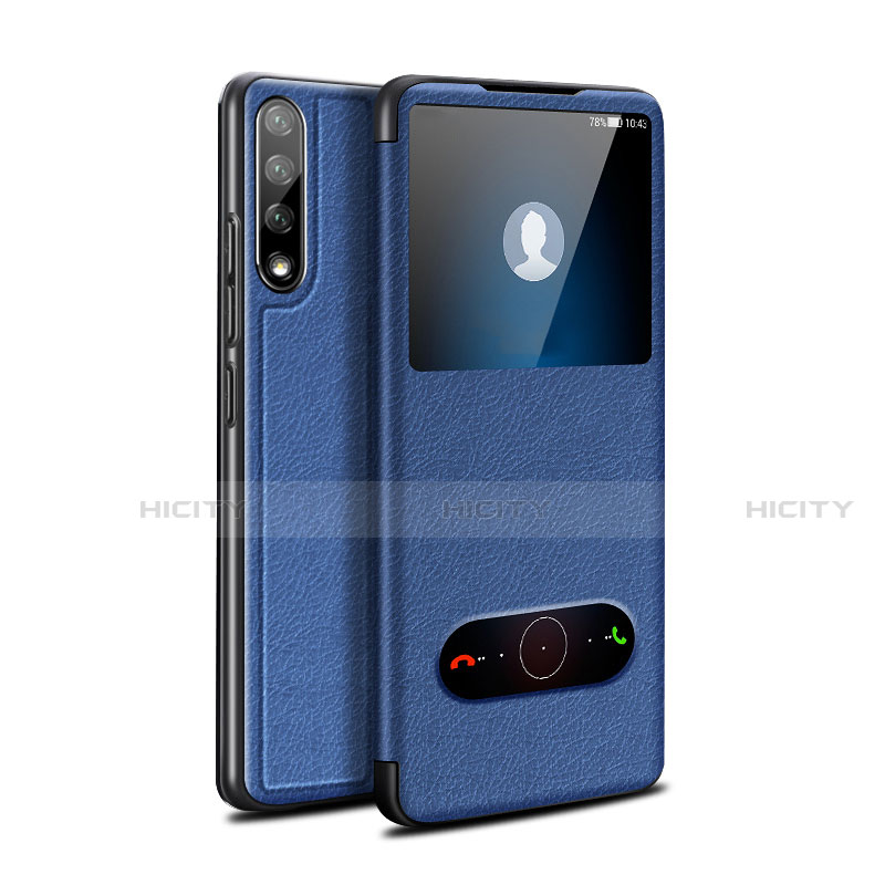 Funda de Cuero Cartera con Soporte Carcasa L12 para Huawei Y8p