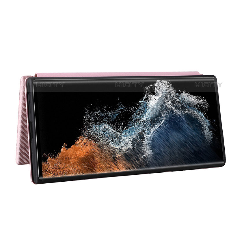 Funda de Cuero Cartera con Soporte Carcasa L12Z para Samsung Galaxy S21 Ultra 5G