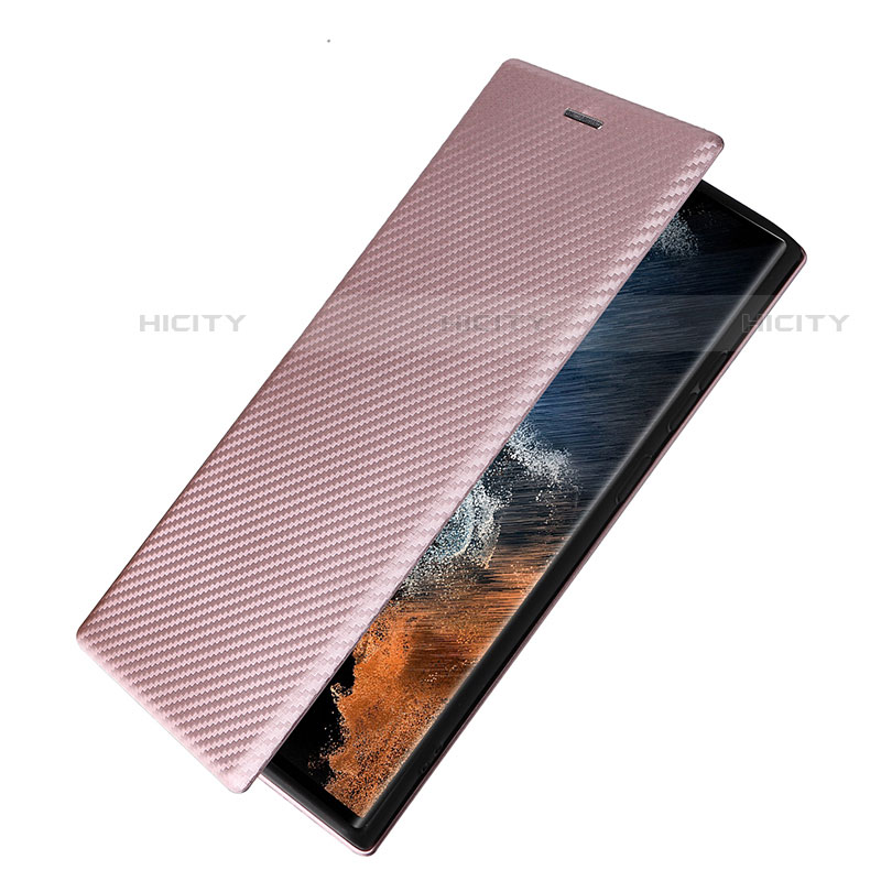 Funda de Cuero Cartera con Soporte Carcasa L12Z para Samsung Galaxy S21 Ultra 5G