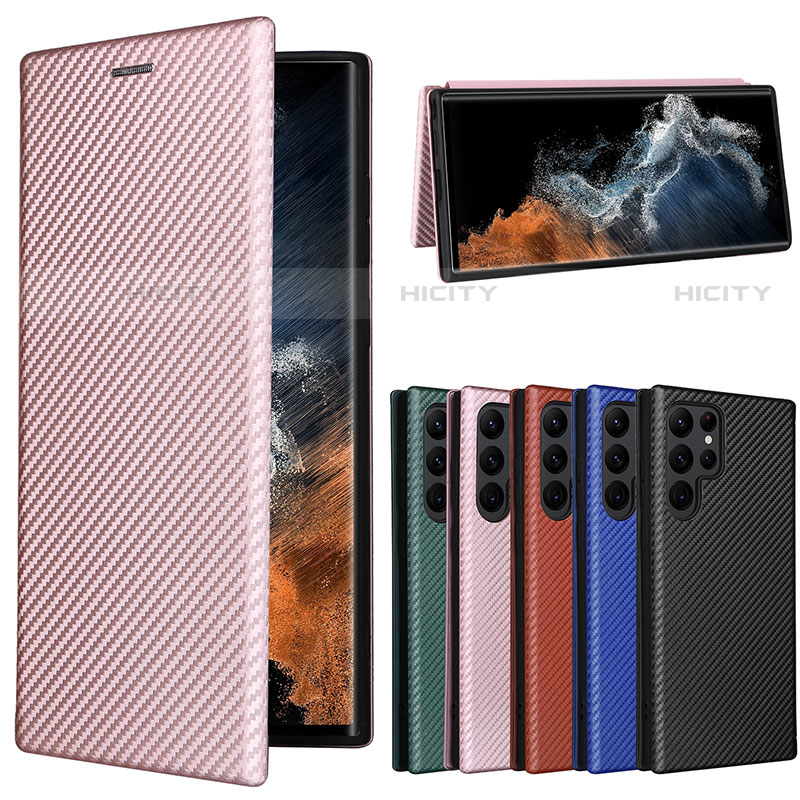 Funda de Cuero Cartera con Soporte Carcasa L12Z para Samsung Galaxy S21 Ultra 5G