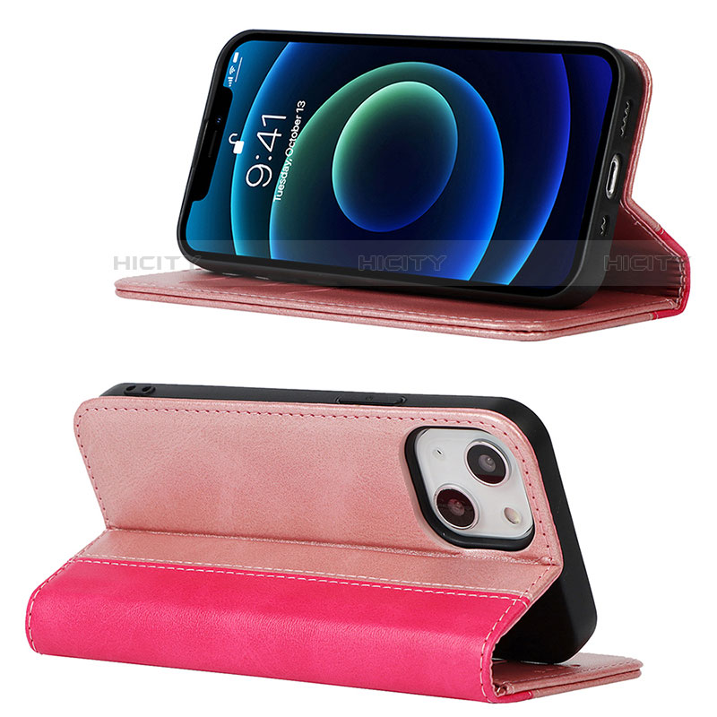 Funda de Cuero Cartera con Soporte Carcasa L13 para Apple iPhone 13