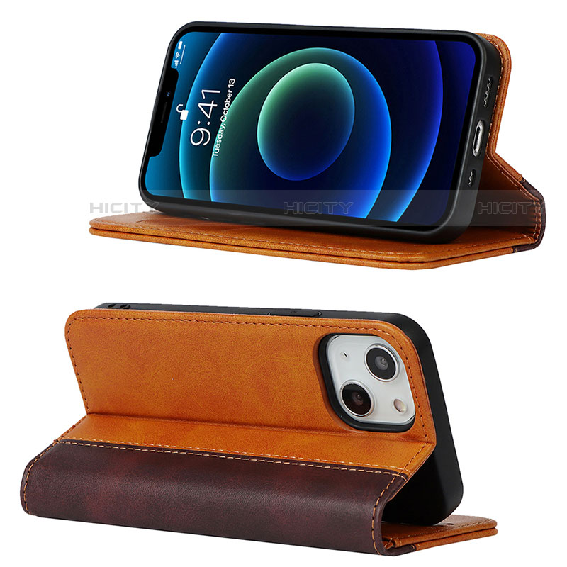 Funda de Cuero Cartera con Soporte Carcasa L13 para Apple iPhone 13