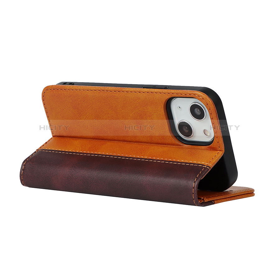 Funda de Cuero Cartera con Soporte Carcasa L13 para Apple iPhone 13 Mini