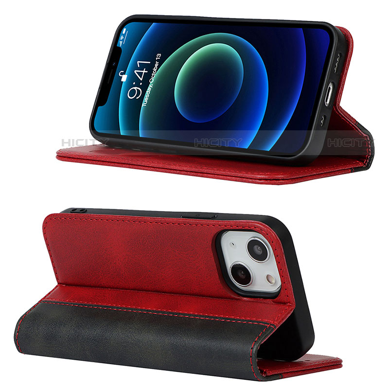 Funda de Cuero Cartera con Soporte Carcasa L13 para Apple iPhone 13 Mini