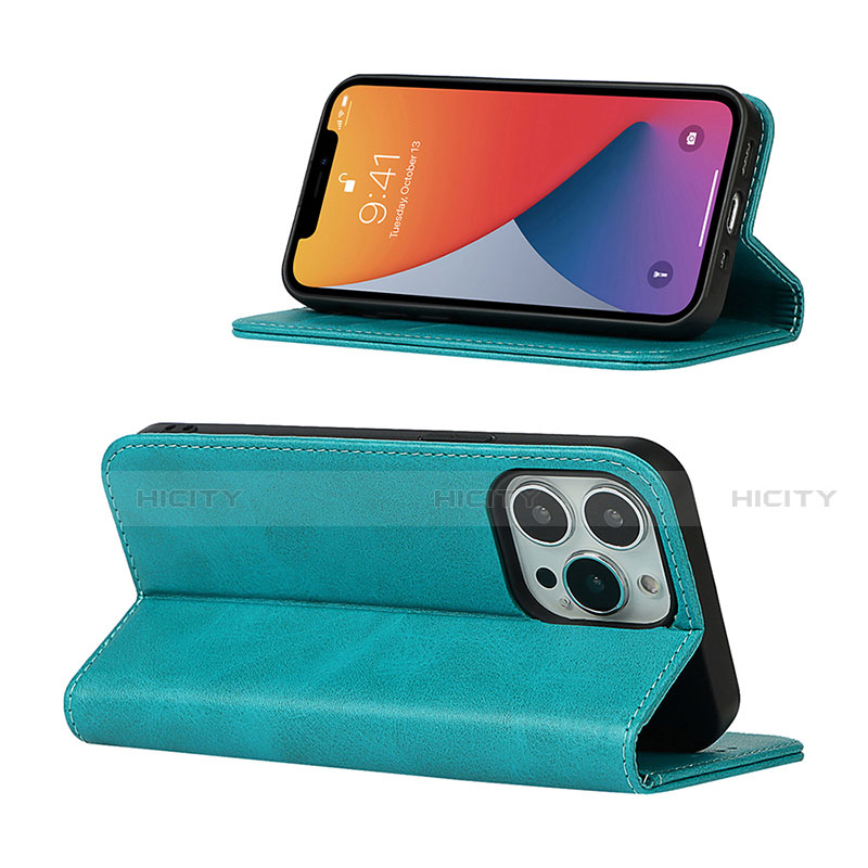 Funda de Cuero Cartera con Soporte Carcasa L14 para Apple iPhone 13 Pro Max