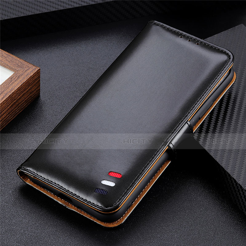 Funda de Cuero Cartera con Soporte Carcasa L14 para Huawei Nova 8 SE 5G Negro