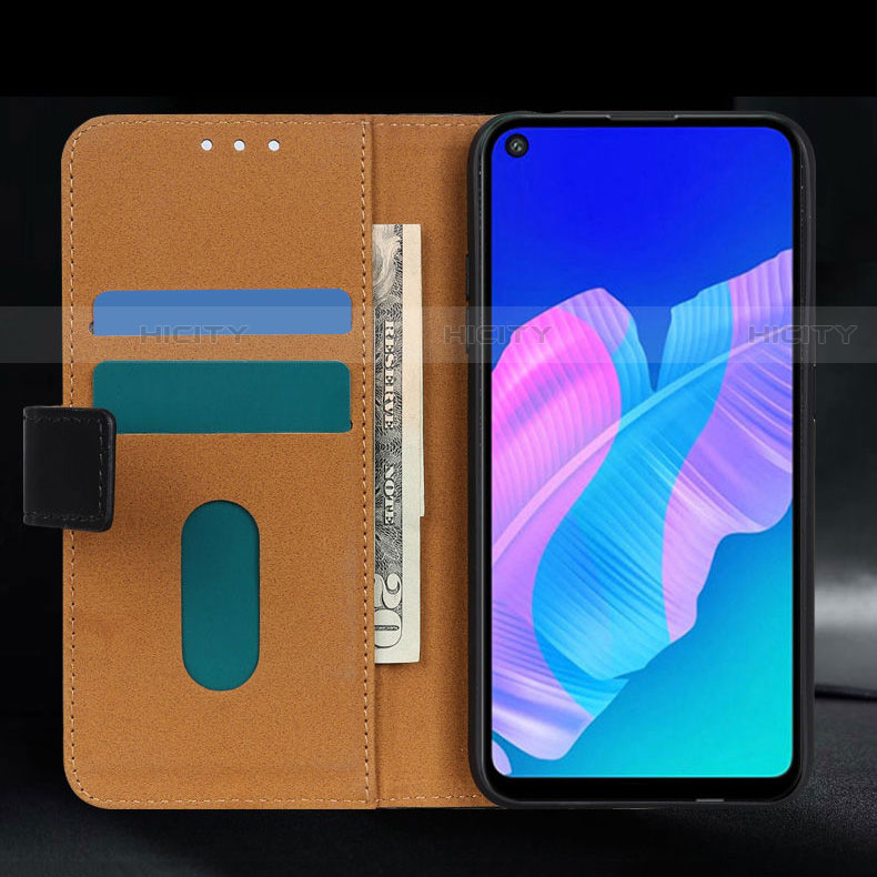 Funda de Cuero Cartera con Soporte Carcasa L14 para Huawei Y7p