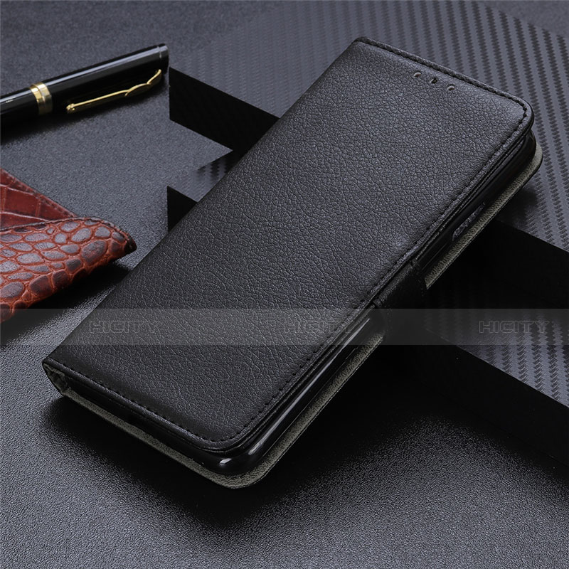 Funda de Cuero Cartera con Soporte Carcasa L14 para Oppo Reno5 Pro 5G Negro