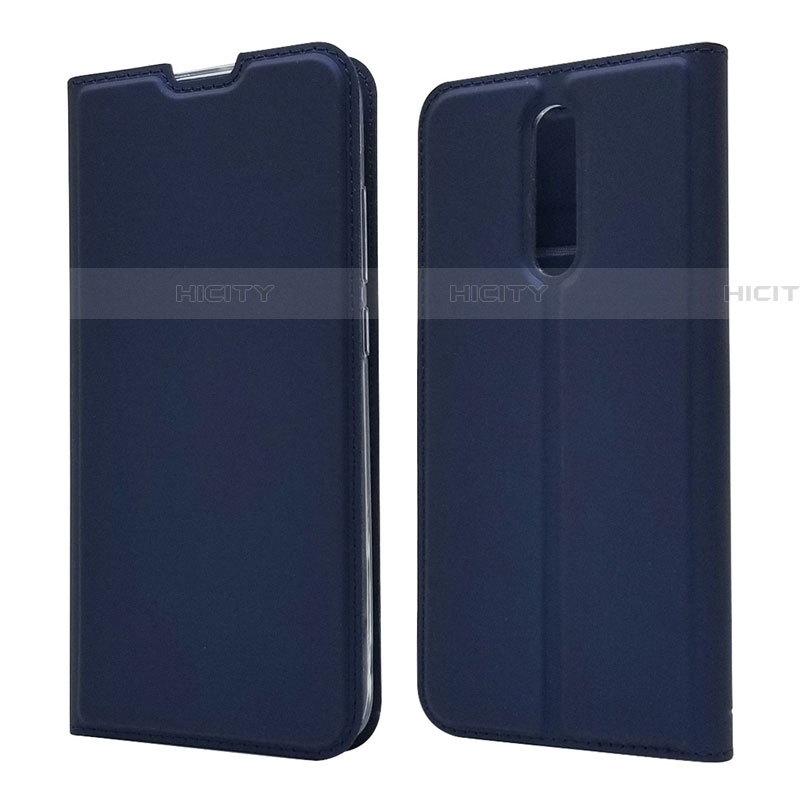 Funda de Cuero Cartera con Soporte Carcasa L14 para Xiaomi Redmi 8 Azul