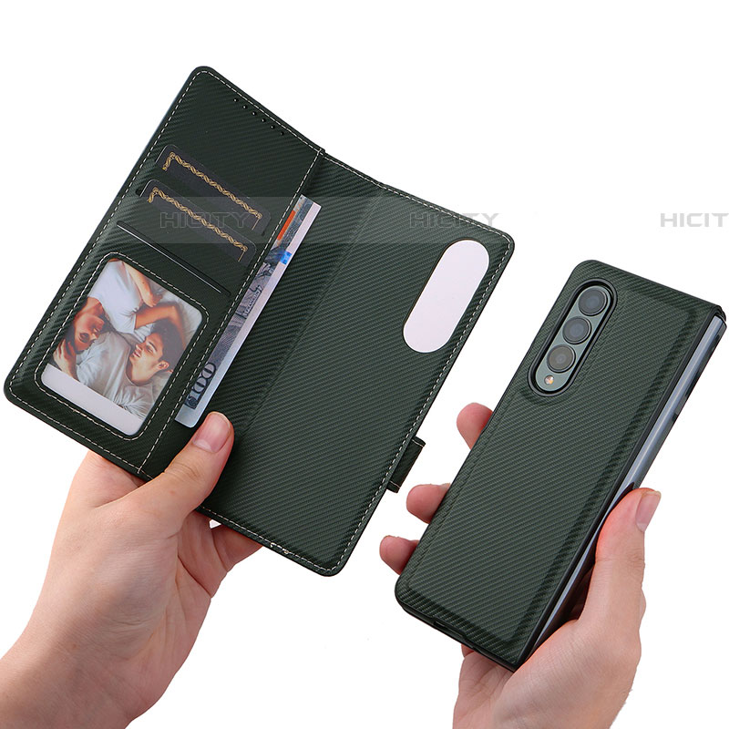 Funda de Cuero Cartera con Soporte Carcasa L14Z para Samsung Galaxy Z Fold4 5G