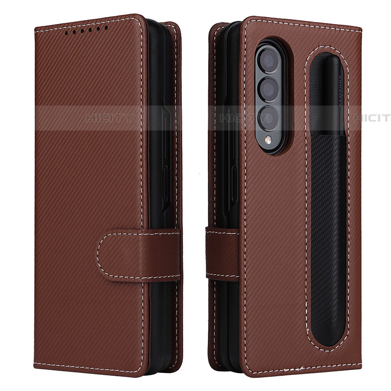 Funda de Cuero Cartera con Soporte Carcasa L14Z para Samsung Galaxy Z Fold4 5G