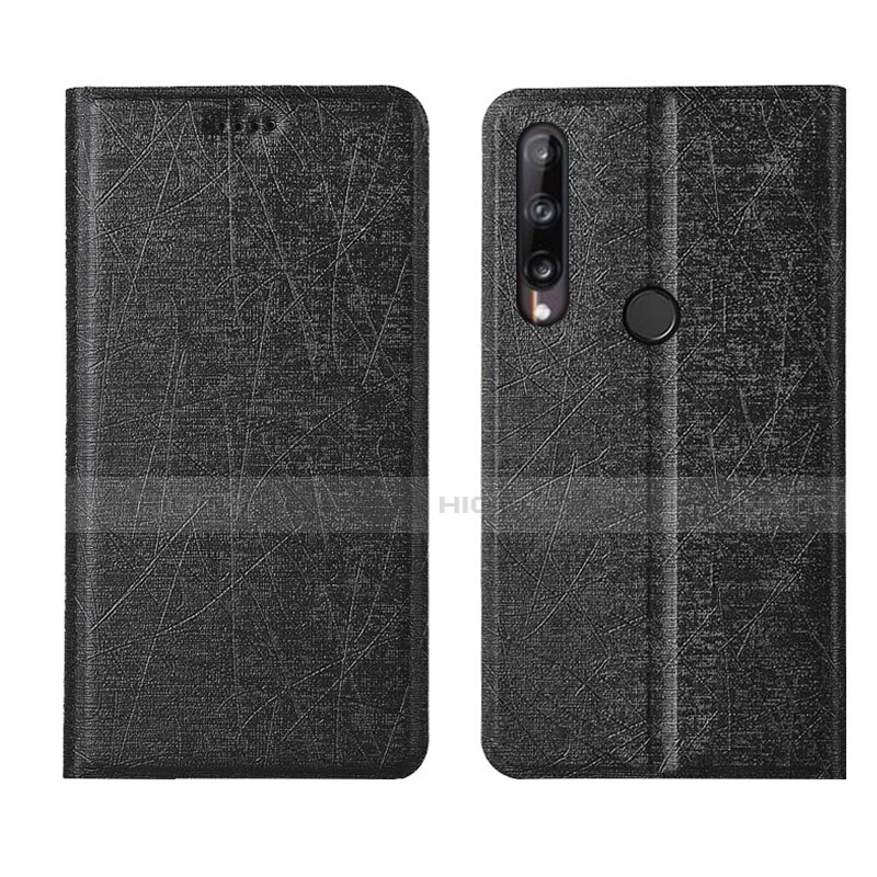 Funda de Cuero Cartera con Soporte Carcasa L15 para Huawei P40 Lite E Negro