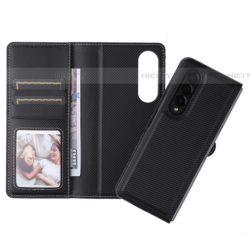 Funda de Cuero Cartera con Soporte Carcasa L16Z para Samsung Galaxy Z Fold4 5G