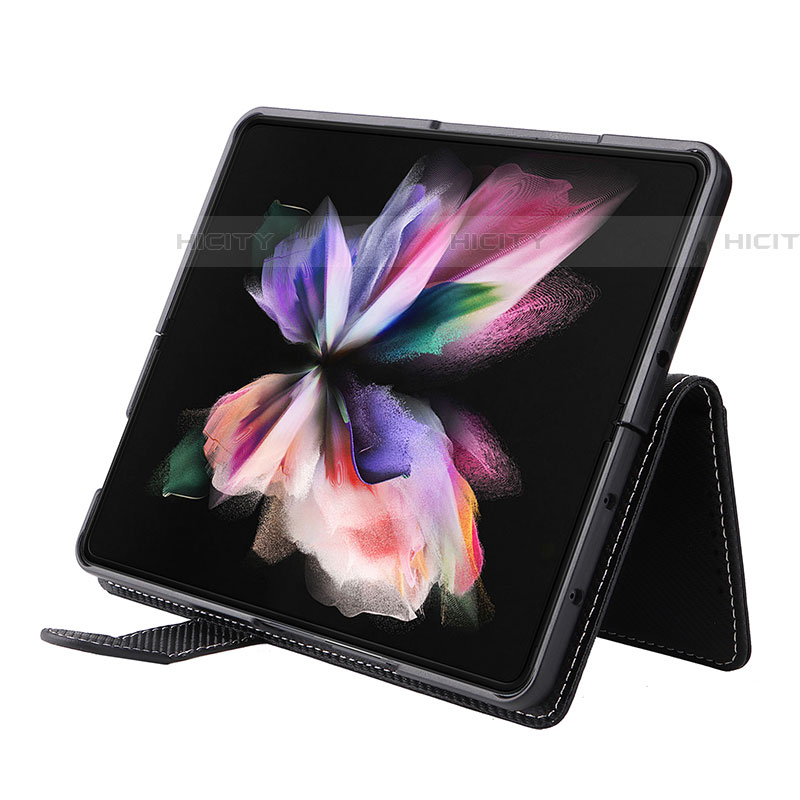 Funda de Cuero Cartera con Soporte Carcasa L16Z para Samsung Galaxy Z Fold4 5G