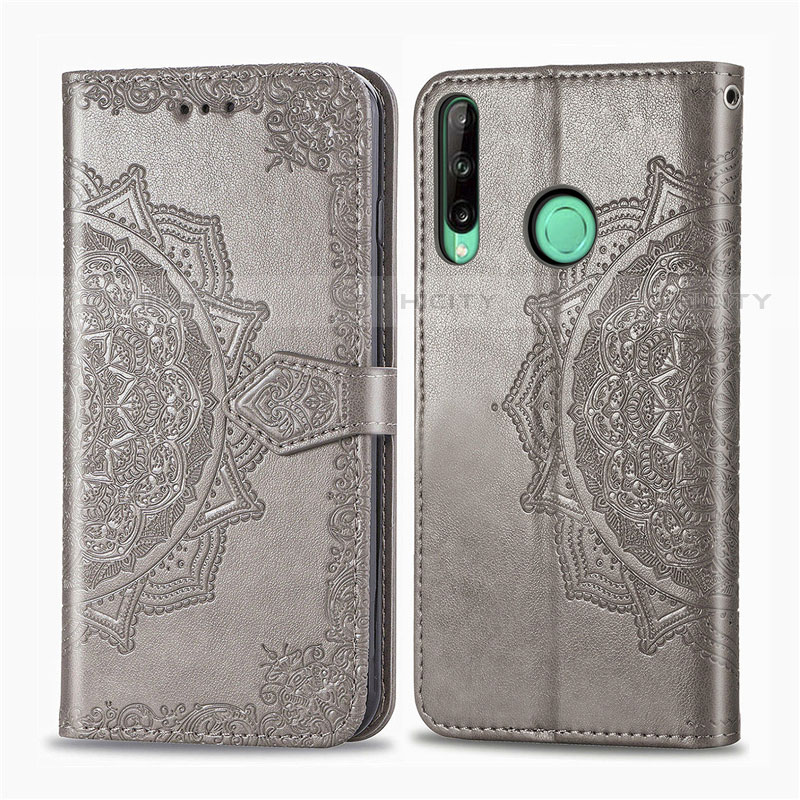 Funda de Cuero Cartera con Soporte Carcasa L18 para Huawei Y7p