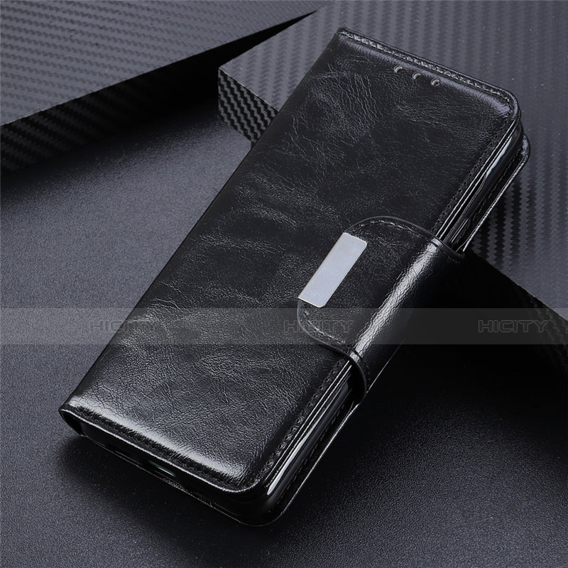 Funda de Cuero Cartera con Soporte Carcasa L19 para Oppo Reno5 5G Negro