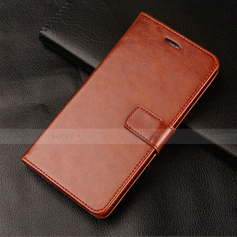 Funda de Cuero Cartera con Soporte Carcasa L20 para Huawei Honor 30S Marron