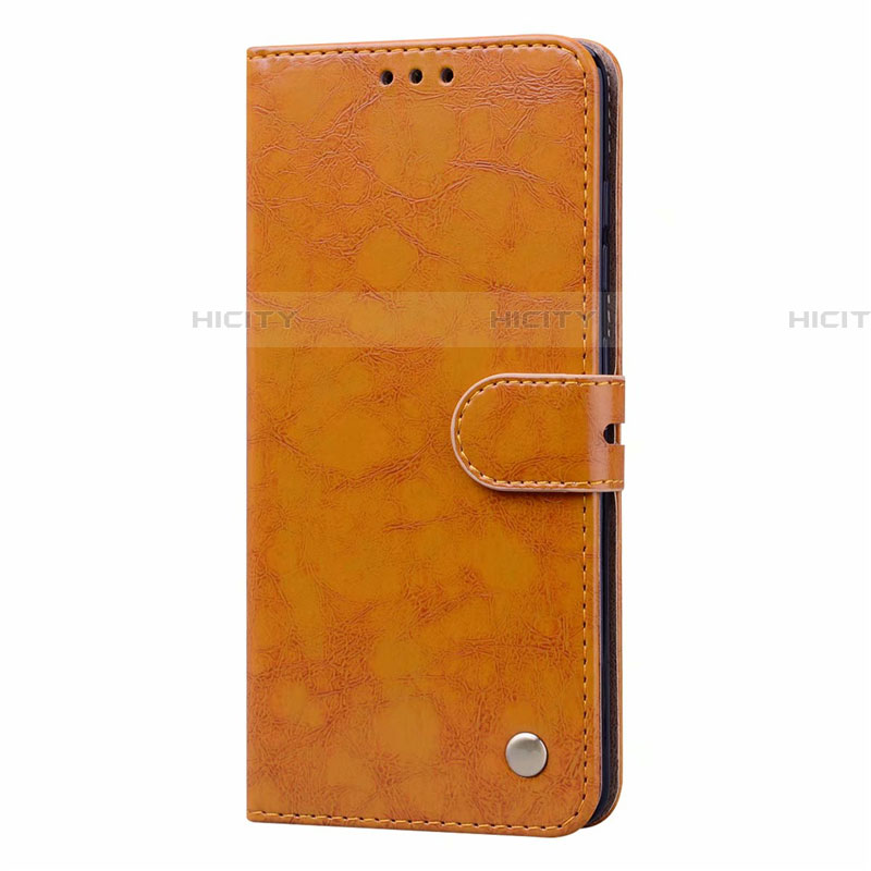 Funda de Cuero Cartera con Soporte Carcasa L23 para Samsung Galaxy A71 5G Naranja