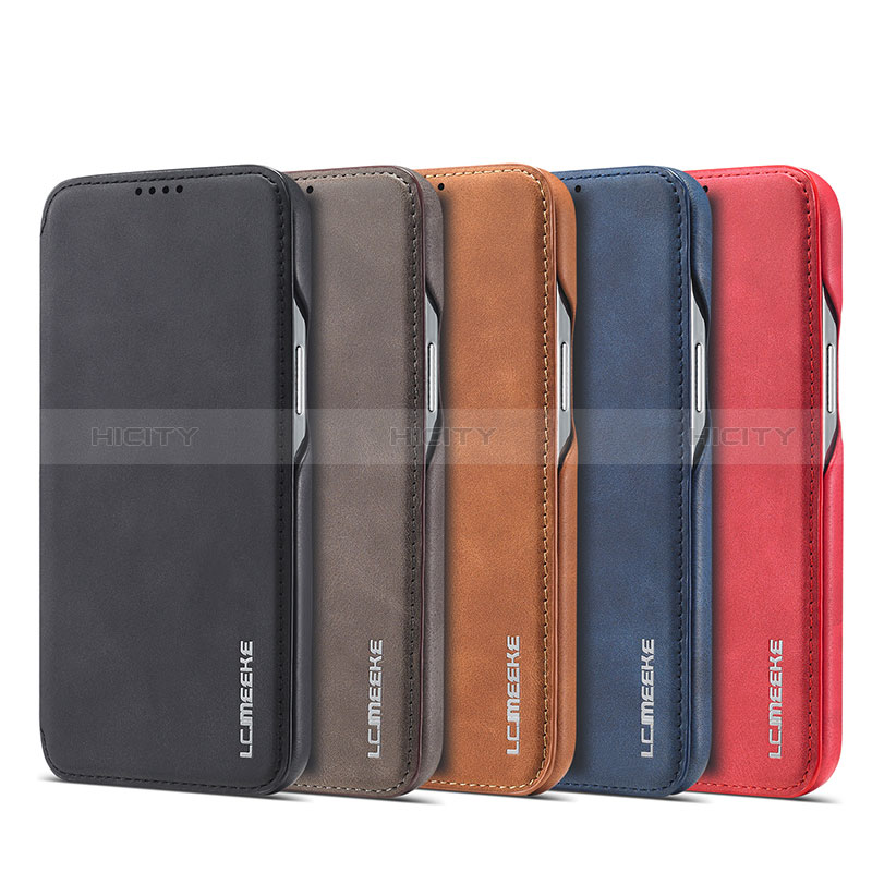 Funda de Cuero Cartera con Soporte Carcasa LC1 para Apple iPhone 13