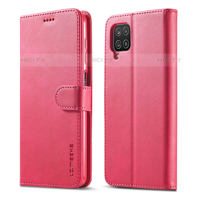 Funda de Cuero Cartera con Soporte Carcasa LC1 para Samsung Galaxy M53 5G Rosa Roja