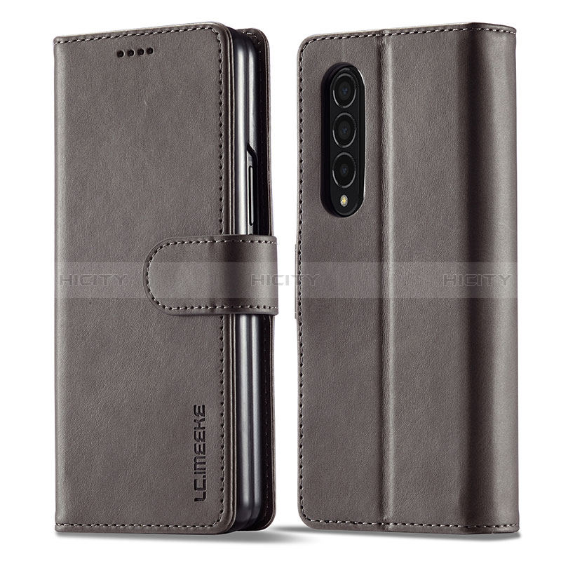 Funda de Cuero Cartera con Soporte Carcasa LC1 para Samsung Galaxy Z Fold3 5G