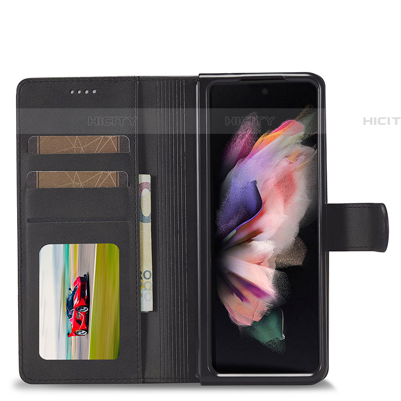Funda de Cuero Cartera con Soporte Carcasa LC1 para Samsung Galaxy Z Fold4 5G