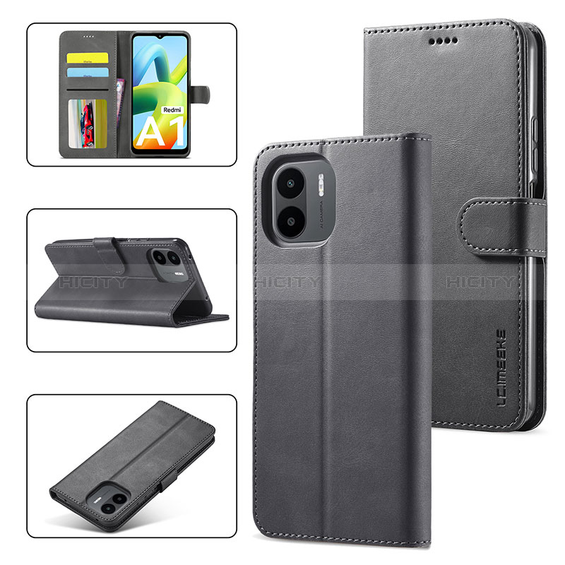 Funda de Cuero Cartera con Soporte Carcasa LC1 para Xiaomi Redmi A2 Plus