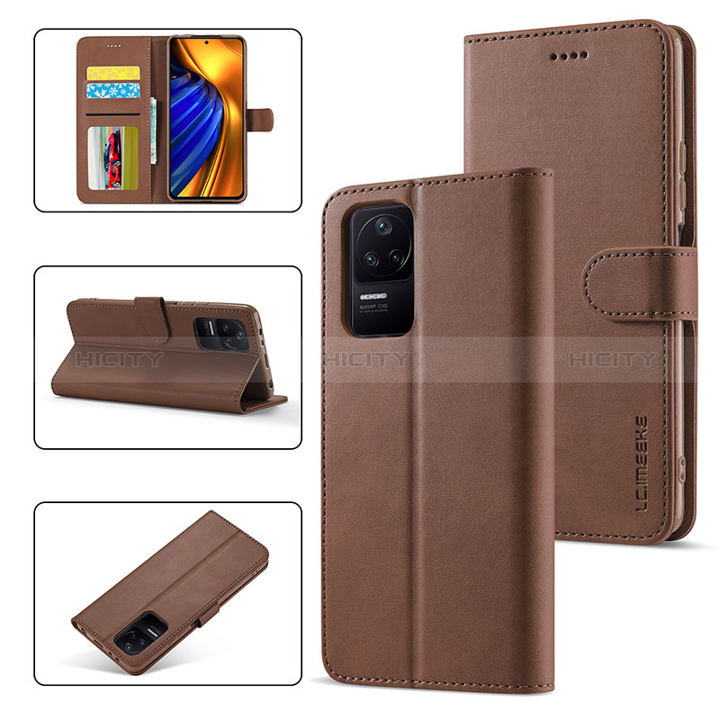 Funda de Cuero Cartera con Soporte Carcasa LC2 para Xiaomi Poco F4 5G