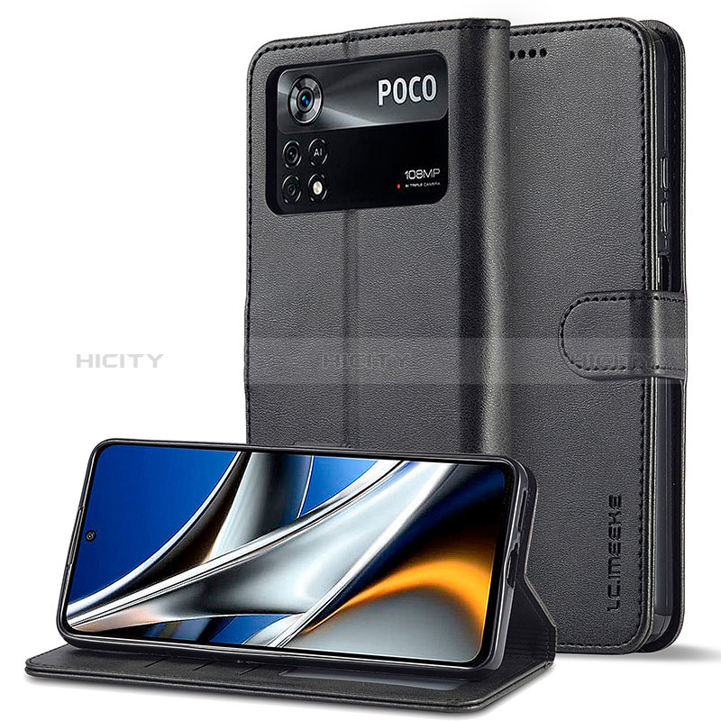 Funda de Cuero Cartera con Soporte Carcasa LC2 para Xiaomi Redmi Note 11E Pro 5G