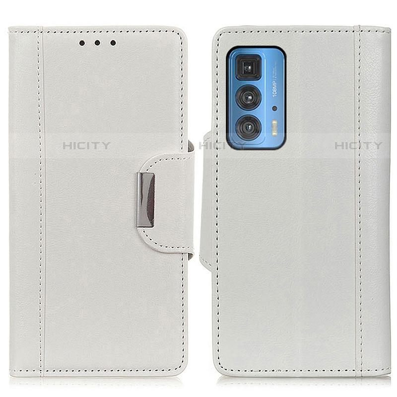 Funda de Cuero Cartera con Soporte Carcasa M01L para Motorola Moto Edge 20 Pro 5G Blanco