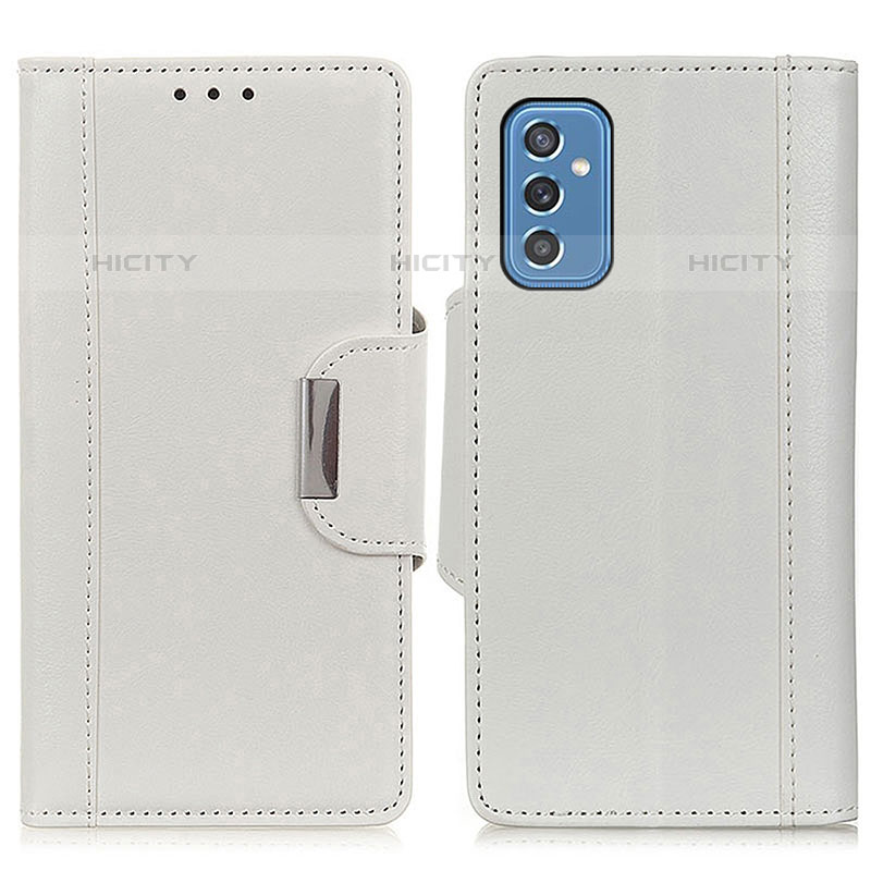 Funda de Cuero Cartera con Soporte Carcasa M01L para Samsung Galaxy M52 5G Blanco