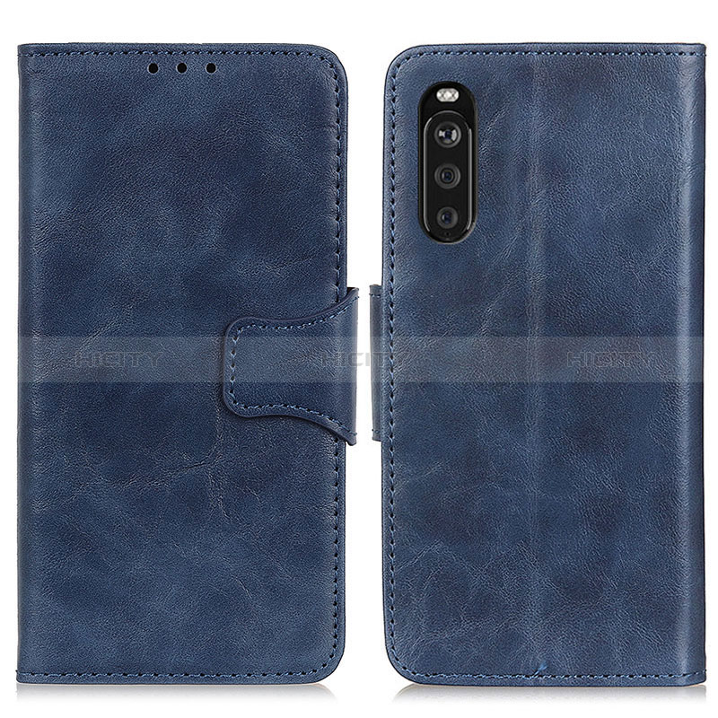 Funda de Cuero Cartera con Soporte Carcasa M02L para Sony Xperia 10 III Azul