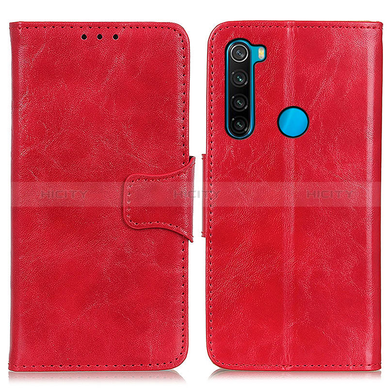 Funda de Cuero Cartera con Soporte Carcasa M02L para Xiaomi Redmi Note 8 (2021) Rojo