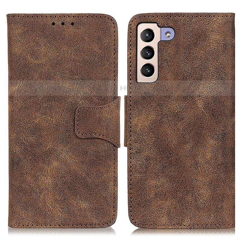 Funda de Cuero Cartera con Soporte Carcasa M03L para Samsung Galaxy S21 5G Marron